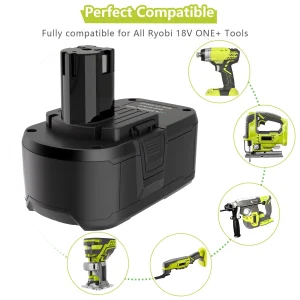2-4 Pack 6Ah/5.5Ah For Ryobi One Plus 18v Battery Lithium Battery