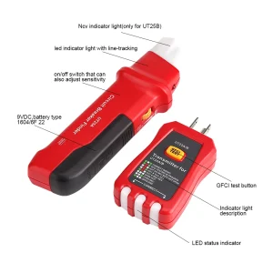 Circuit Breaker Finder Sensitivity Adjustable Socket Tester US 110V